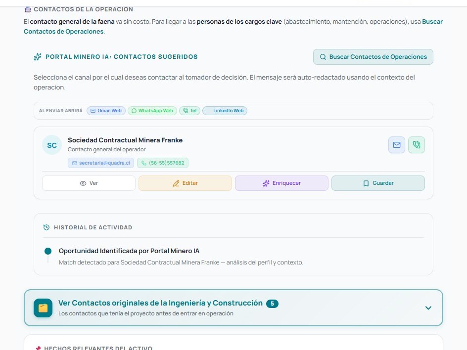 Buscar y enriquecer contactos en la ficha