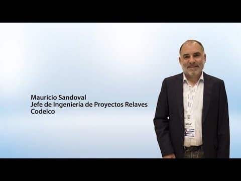 Mauricio Sandoval, Jefe de Ingeniería de Proyectos Relaves, Codelco