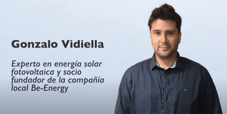 Gonzalo Vidiella, experto en energía solar fotovoltaica y socio fundador de la compañía local Be-Energy
