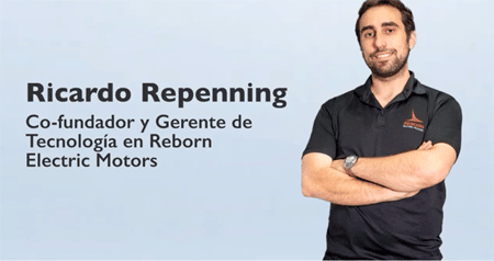 Ricardo Repenning, co-fundador y Gerente de Tecnología en Reborn Electric Motors