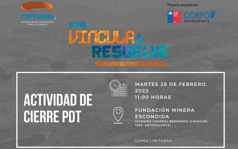 Ciptemin anuncia las startups finalistas de su Programa Desarrollo Tecnológico para la Mediana Minería