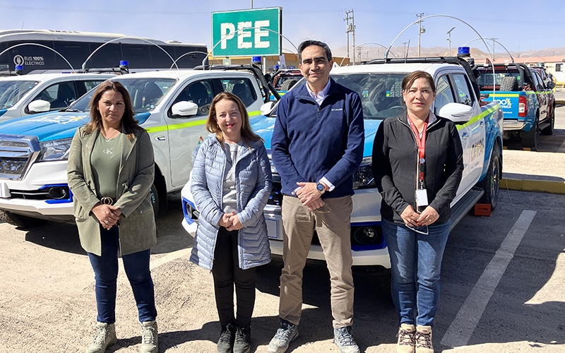 Minera Centinela lanzó la flota de camionetas eléctricas más grande de la industria minera en Chile