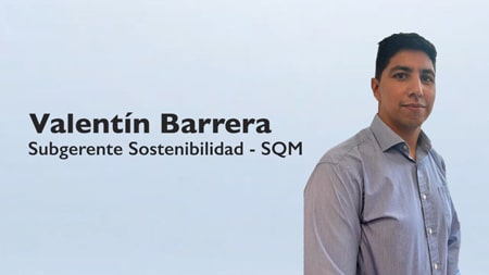 Valentín Barrera, Subgerente de Sostenibilidad de SQM