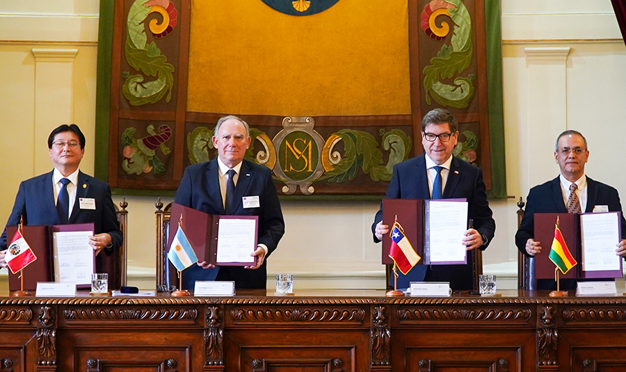 Chile, Argentina, Bolivia y Perú firman declaración conjunta sobre minerales estratégicos