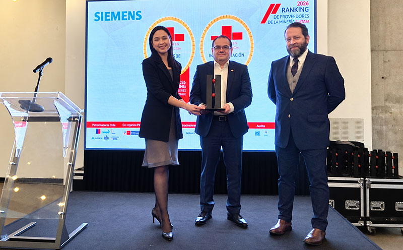 Siemens recibe dos reconocimientos en el XV Ranking de Proveedores de la Minería Latam 2026
