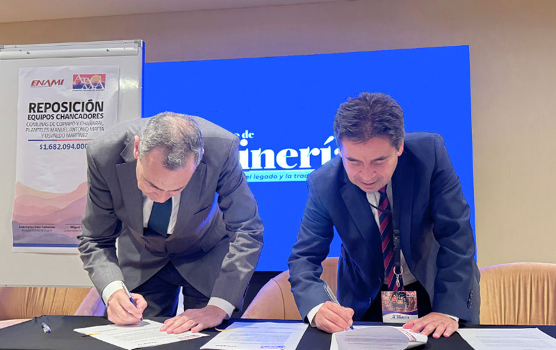 Enami renovará chancadores en plantas Matta y El Salado con inversión de $1.600 millones de pesos