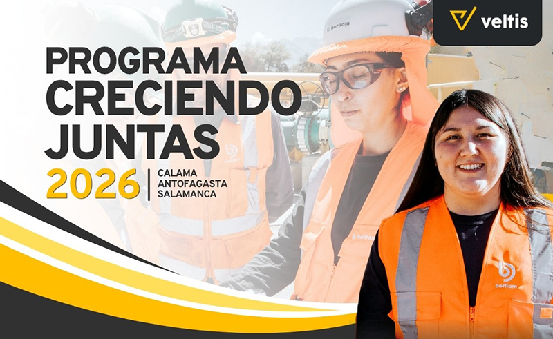 Veltis abre una nueva convocatoria de "Creciendo Juntas" para formar talento femenino en áreas críticas de la minería