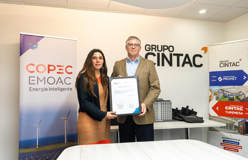 Grupo Cintac y Copec EMOAC firman alianza para abastecer con energía 100% renovable sus plantas en Chile