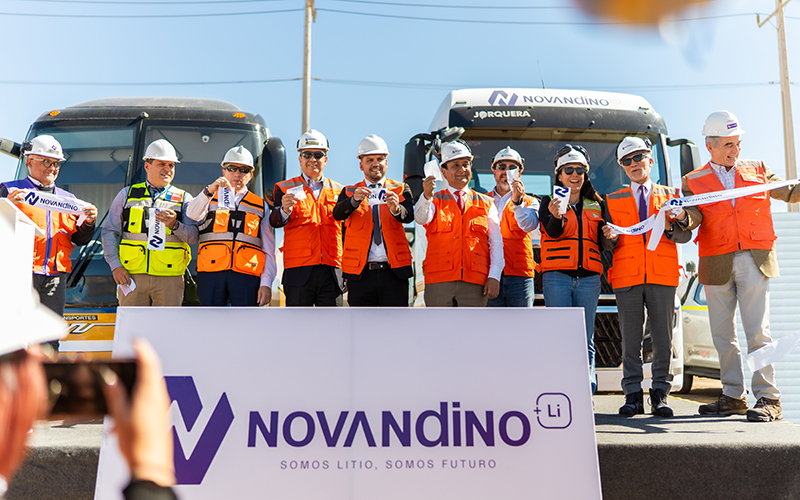 Novandino Litio consolida proyecto de electromovilidad minera con nueva flota eléctrica