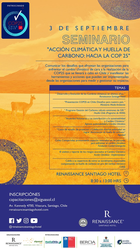 Seminario «Acción climática y huella de carbono: hacia la Cop 25»