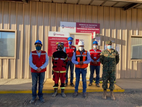 Seremi de Minería visitó policlínico remodelado de minera para atender trabajadores con sospecha de Covid-19