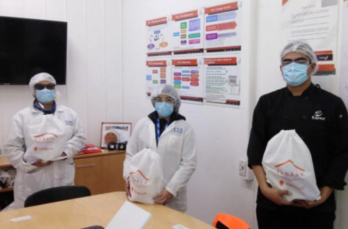 División Gabriela Mistral entregó kits sanitarios para proteger a familias de sus integrantes
