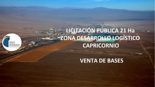 Puerto Antofagasta inicia proceso de licitación Zona Desarrollo Logístico Capricornio