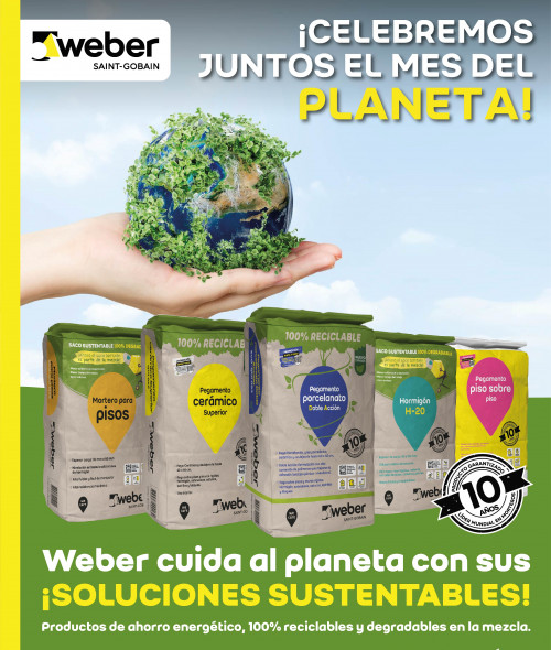 Weber – Saint Gobain lanza nueva campaña con productos y packaging sostenibles
