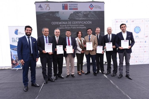 Empresas del Acuerdo de Producción Limpia para Puerto Antofagasta fueron certificadas con cien por ciento de cumplimiento de compromisos