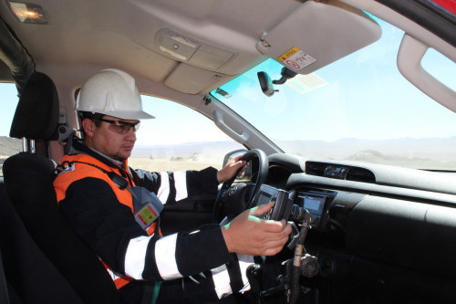 Sistema GPS optimiza monitoreo en proceso de lixiviación de Codelco Gabriela Mistral