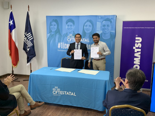 Grupo Komatsu Cummins y CFT Estatal de Tarapacá firman convenio que beneficia formación de futuros técnicos