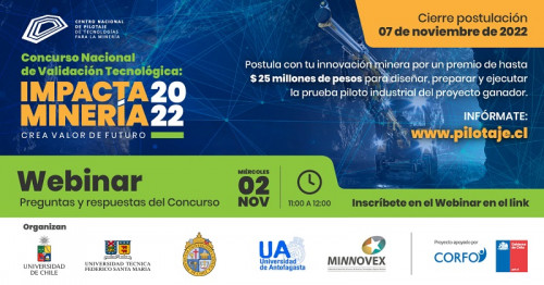 CNP realiza webinar para concurso Impacta Minería 2022