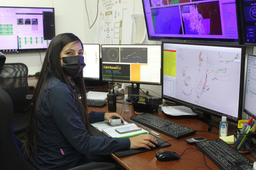 División Gabriela Mistral cuenta con la primera mujer despachadora de Chile certificada en Sistema Autónomo de Transporte AHS