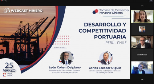 Empresa Portuaria Antofagasta presenta sus proyectos en Webcast  Minero: Desarrollo y Competitividad Portuaria Perú – Chile
