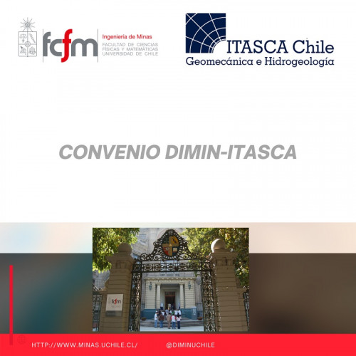 Departamento de Ingeniería de Minas de la U. de Chile suscribe convenio de colaboración con Itasca