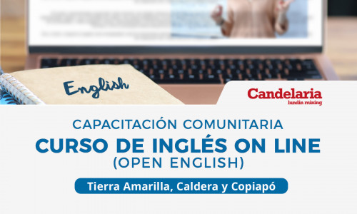 Minera Candelaria invita a postular a curso de inglés gratuito para vecinos y vecinas de la provincia de Copiapó
