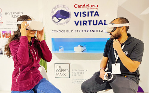 Visita virtual a operaciones de Minera Candelaria despertó gran interés de visitantes en Expomin 2023