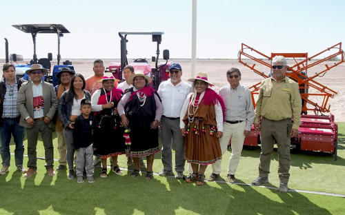 Entregan maquinarias agrícolas y nuevos caminos para familias de Bajo Soga