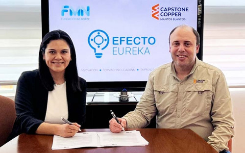 Capstone Copper Mantos Blancos y Fundación Mi Norte renuevan convenio de programa Efecto Eureka