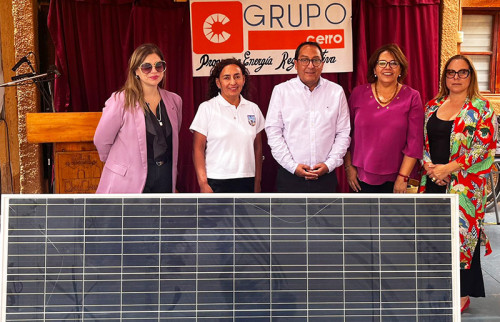 Grupo Cerro presenta programa que busca integrar al área educativa a paneles fotovoltaicos en desuso