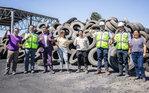 Tres municipios se suman al plan de reciclaje de neumáticos fuera de uso (NFU) con apoyo de División El Teniente