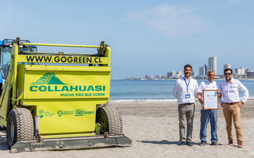 Con apoyo de Fundación Collahuasi playa Cavancha de Iquique recibe certificación “Blue Flag”