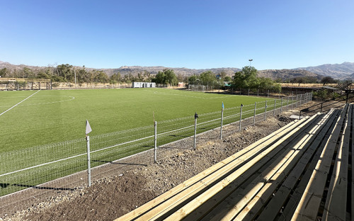 Codelco Andina impulsa remodelación del estadio de Chacabuco en beneficio a la comunidad