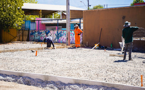 Avanzan obras de construcción de plaza en sector El Molino en Coltauco