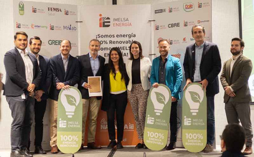 Imelsa Energía certificó a medio centenar de empresas por su uso de energías 100% renovables en sus procesos productivos