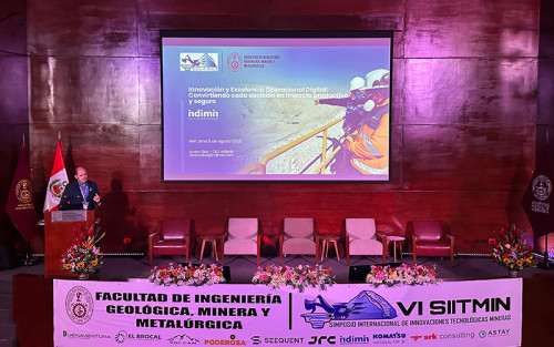 Indimin presenta soluciones de excelencia operacional digital en el VI SIITMIN 2025 en Perú