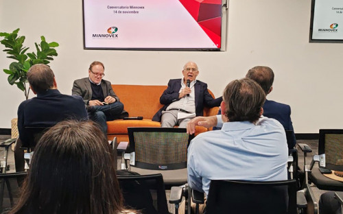 Diego Hernández expone ante socios de Minnovex sobre la minería en México y las oportunidades para proveedores chilenos