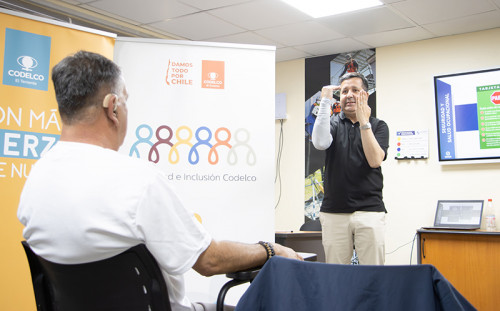 División El Teniente realizó el primer Curso de Inducción en Seguridad y Salud Ocupacional en lengua de señas