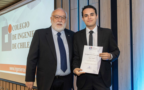 Colegio de Ingenieros de Chile distingue a titulado DIMin como “Mejor Titulado” 2025