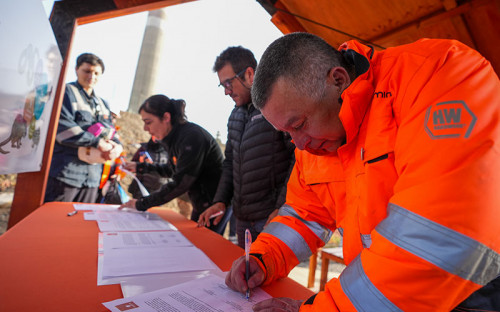 Codelco Ventanas y empresas colaboradoras firman “Compromiso por la Sustentabilidad”