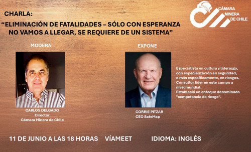 Cámara Minera de Chile invita a charla sobre seguridad y prevención de accidentes