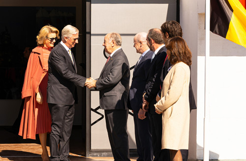 Reyes de Bélgica visitan Enaex, filial de Sigdo Koppers durante su visita de Estado