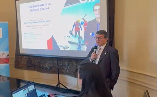 Presidente de la Cámara Minera de Chile expuso ante empresas argentinas