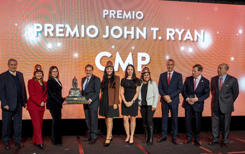 CMP recibe el premio John T. Ryan por excelencia en seguridad en minas Romeral