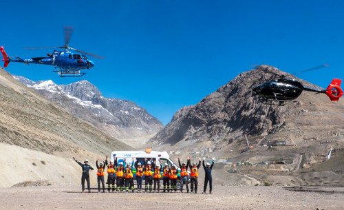 Uso multipropósito de helicópteros es clave para la seguridad de las personas en Codelco Andina