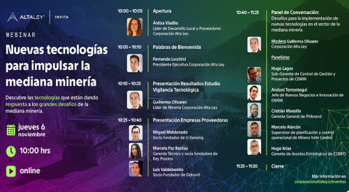 Alta Ley y Phibrand presentan tecnologías para impulsar la mediana minería