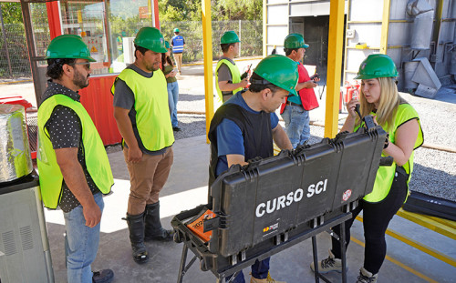 Codelco Andina fortalece su preparación en gestión de emergencias junto a Bomberos de Chile