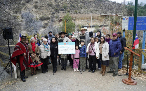 Codelco División Andina apoya la restauración de histórico puente peatonal para la comunidad de Río Colorado