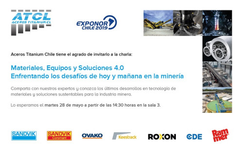 Aceros Titanium Chile invita a charla en el marco de Exponor 2019