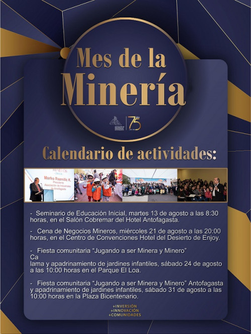 Asociación de Industriales de Antofagasta invita a participar en actividades del Mes de la Minería